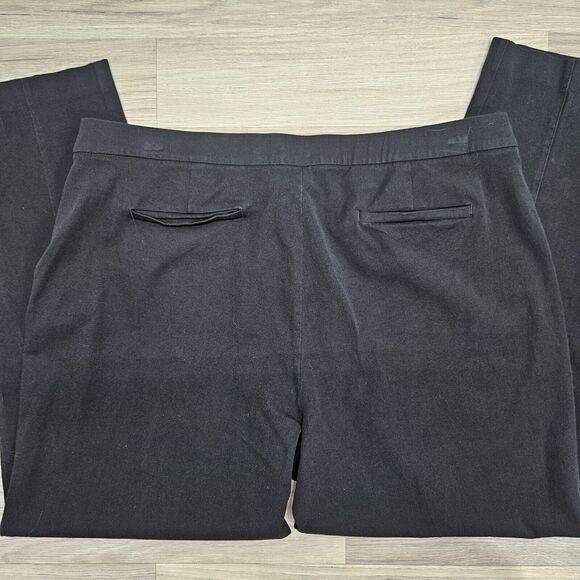 J. JILL Womens Black Premium Bi Stretch Slim Straight Leg Chino Pants Size 18 - Picture 9 of 10